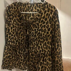 Leopard Print Women's Top